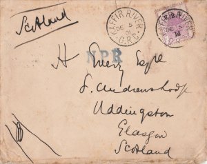 Orange River Colony 1901 KAFFIR RIVER Hand-Drawn BLOCKHOUSES Boer War Cover