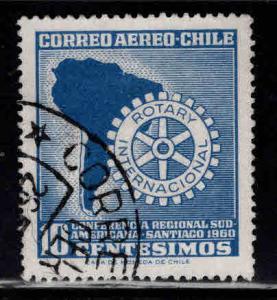 Chile Scott C221 Used  Rotary Intl. airmail  stamp