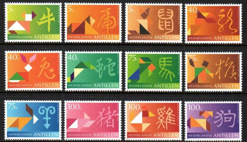 Netherlands Antilles Stamp 800-811  - Chinese New Year