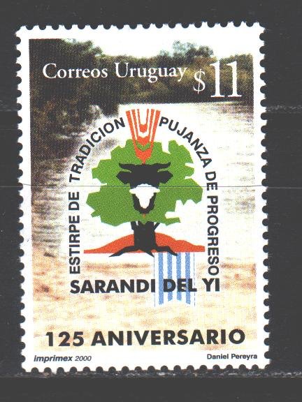 Uruguay. 2000. 2579. 125 years to the city of Sarandi del Yi. MNH. 