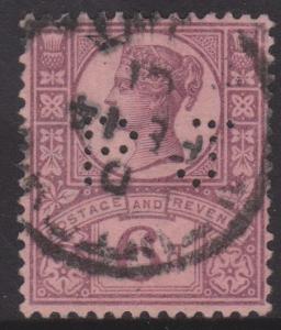 Great Britain 1887 QV Jubilee Sc#119 Private Perfin Used