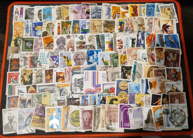 INDIA huge collection and overprints and blocks #687