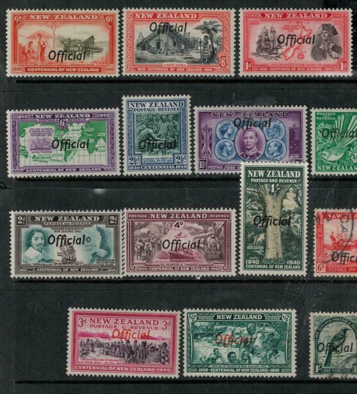 New Zealand 1940 SC O76-O96 Used Set