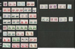United States Transportation Coil Pairs, Mint NH Lot, JFZ