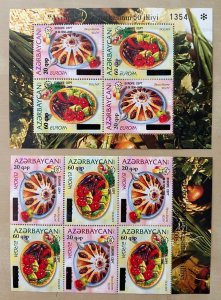 Azerbaijan 2006 EUROPA CEPT 50 ann Set of 2 blocks with jubileum overprints MNH