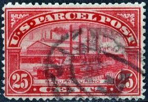 SC#Q9 25¢ Parcel Post: Manufacturing (1913) Used