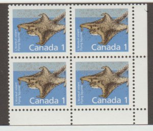 1155 Animal definitive - flying squirrel - MNH - Plate block LR