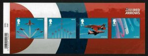 MS4064 2018 Red Arrows barcode miniature sheet UNMOUNTED MINT