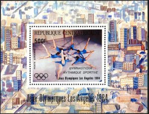 Central African Republic 1984 Olympics Games Los Angeles 1984 S/S MNH