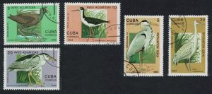 Caribic Water Birds 5v 1993 CTO SG#3828-3833