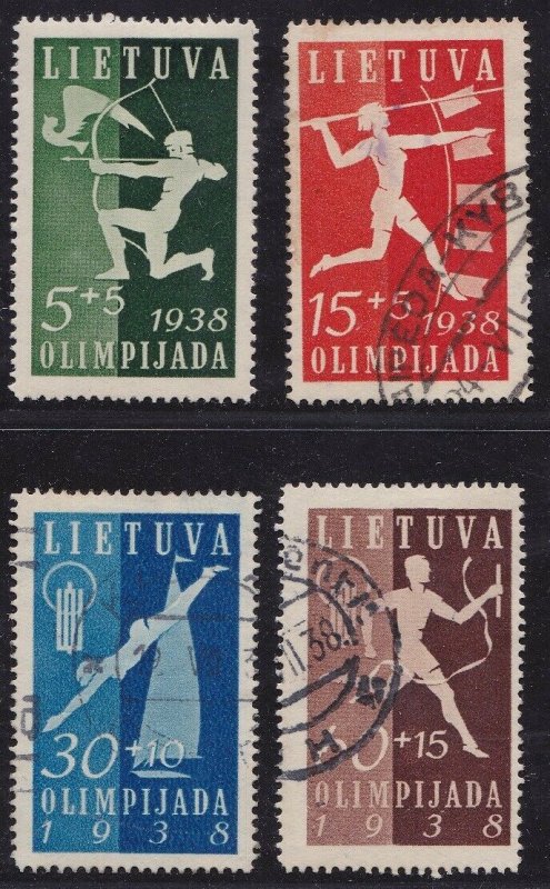 1938 Lithuania/Lithuania/Lietuva - Pa N°362/365 Series Di 4 Values Used N° 3