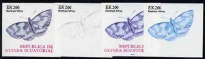 Equatorial Guinea 1977 Butterflies EK200 (Marbled White) ...