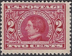 United States #370 2¢ Alaska-Yukon Pacific Expedition (1909). Unused.