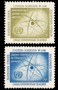 United Nations-New York 1957 Sc 59-60 MLH Atomic Energy Commission