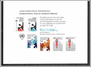 UN New York #SC19 Disabled Persons Souvenir Card