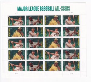 U.S.: Sc #4694-97, Major League Baseball, Sheet of 20, MNH