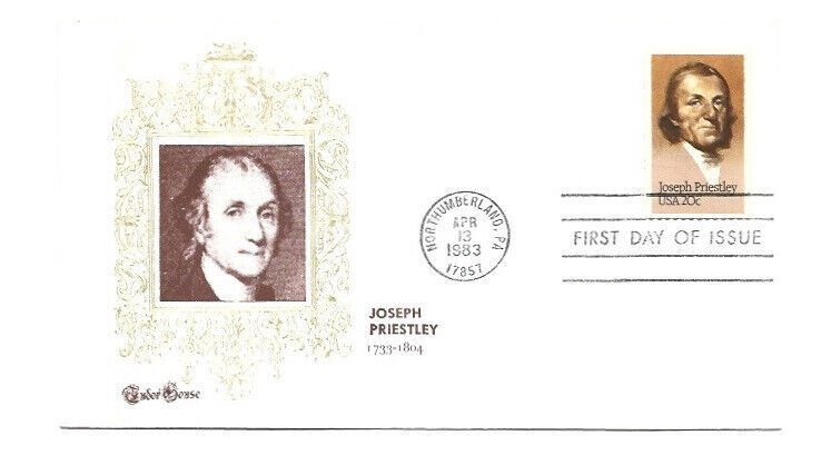 2038 Joseph Priestley, Tudor House FDC