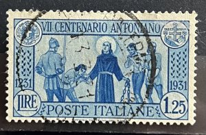 Italy #262 Used- SCV=$9.50