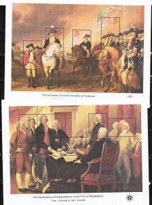 US #1686-1689  American Bicentennial Souvenir Sheets  (MNH) CV $17.00