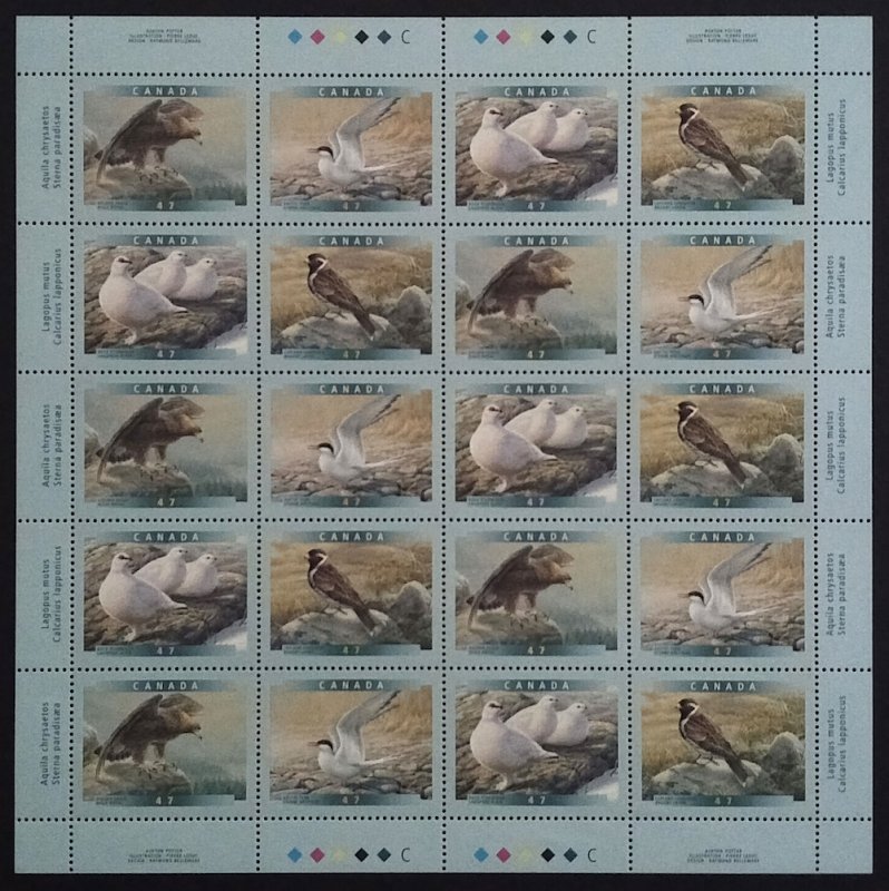 Canada 1594ii|BK241b Birds of Canada Sheets and Booklets Complete MNH