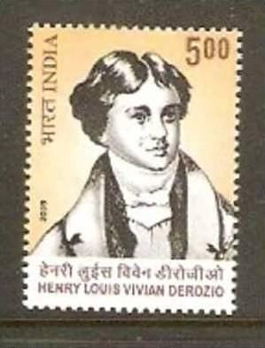 India 2009 Henry Louis Vivian Derozio Writer Poet  MNH Inde Indien