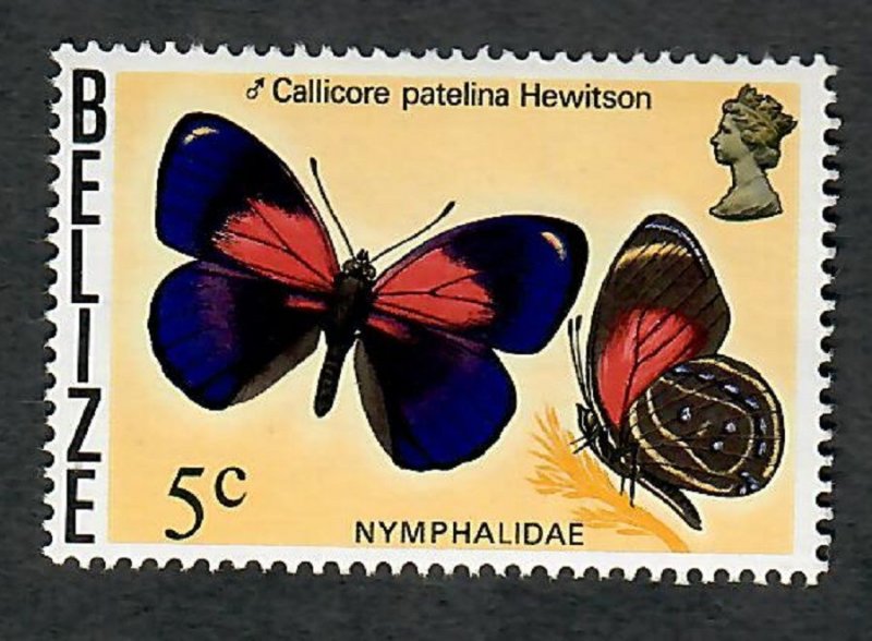 Belize #350 Butterfly Mint Hinged single