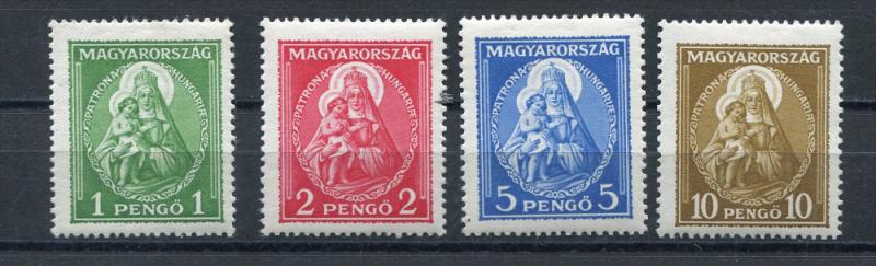 Madonna Patroness Of Hungary 1932 Mi 494-7 Sc 462-5 MH CV 420 Euro