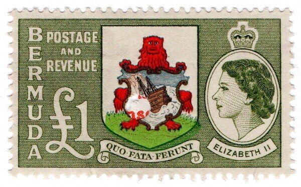 (I.B) Bermuda Revenue : Duty Stamp £1