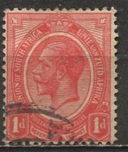 South Africa; 1913: Sc. # 3: Used Single stamp