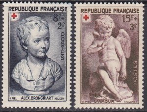 France Sc #B255-256 Mint Hinged; Mi #894-895