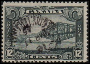 Canada 156 - Used - 12c Cantilever Bridge, Quebec (1929) (cv $16.10)