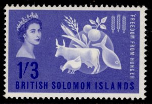 BRITISH SOLOMON ISLANDS QEII SG100, 1s 3d ultramarine, NH MINT.