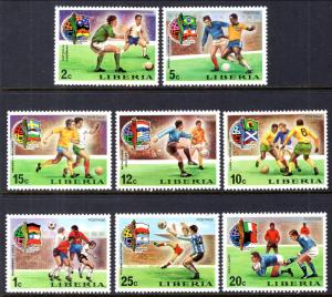 Liberia 675-682 Soccer MNH VF