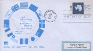 1431 8c ANTARCTIC TREATY - 1st ASPP cachet