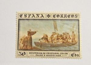 Spain Espana Correos  Scott 427* Mint hinged 30 cent Boats postage stamp
