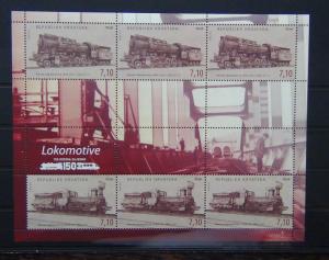 Croatia 2012 Arrival First Train to Zagreb Miniature Sheet MNH Locomotive 