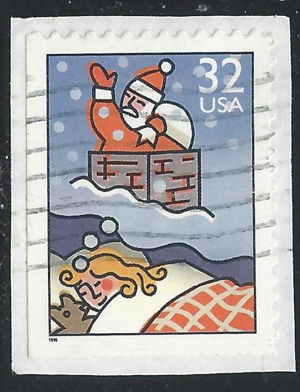 US #3115 32c Christmas - Dreaming of Santa Claus