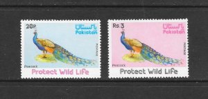 BIRDS-PAKISTAN #404-5 MNH