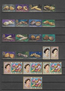 COOK ISLANDS 1974/75 SG 466/487 MNH