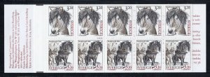 Sweden 2048a MNH, North Sweden Horse Cplt.Booklet from 1994.