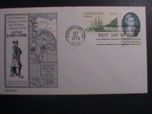 ​UNITED STATES- 1978 CAPTAIN COOK-.FIRST DAY COVER-MNH-VERY FINE