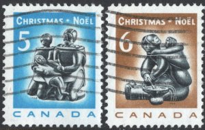 SC#488-489 5¢ & 6¢  Christmas: Eskimo Family/Mother and Child (1968) Used