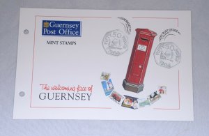 GUERNSEY #543-550 Presentation Pack Souvenir Folder Stamps Postage 1995 Mint NH