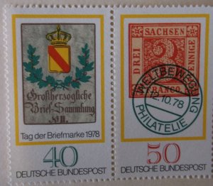 Germany 1281-2a Cat $1.20 MNH  Full Set  Stamp on Stamp Topical