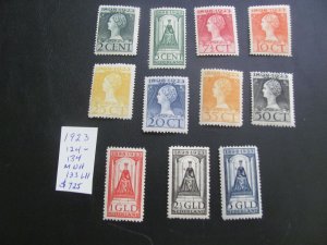 NETHERLANDS MNH/LH 1923  SC 124-134 #133 LH XF $725 (179)