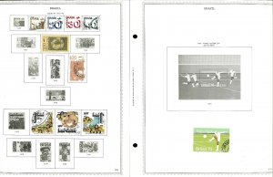 Brazil M & U (mostly) 1959-1980 Hinged on Minkus Specialty Pages