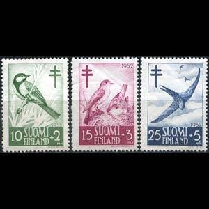 FINLAND 1952 - Scott# B117-9 Birds Set of 3 LH