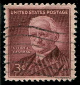 1062 US 3c George Eastman, used cv $.20