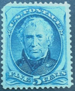 Scott#: 179 - Zachary Taylor 5¢ 1875 CNBC single stamp MVLHOG SCV$700