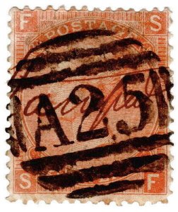 (I.B) QV Postal : 4d Vermillion (SG 94) Used in Malta